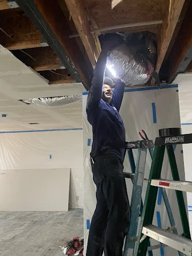 Professional HVAC duct cleaning service improving indoor air quality