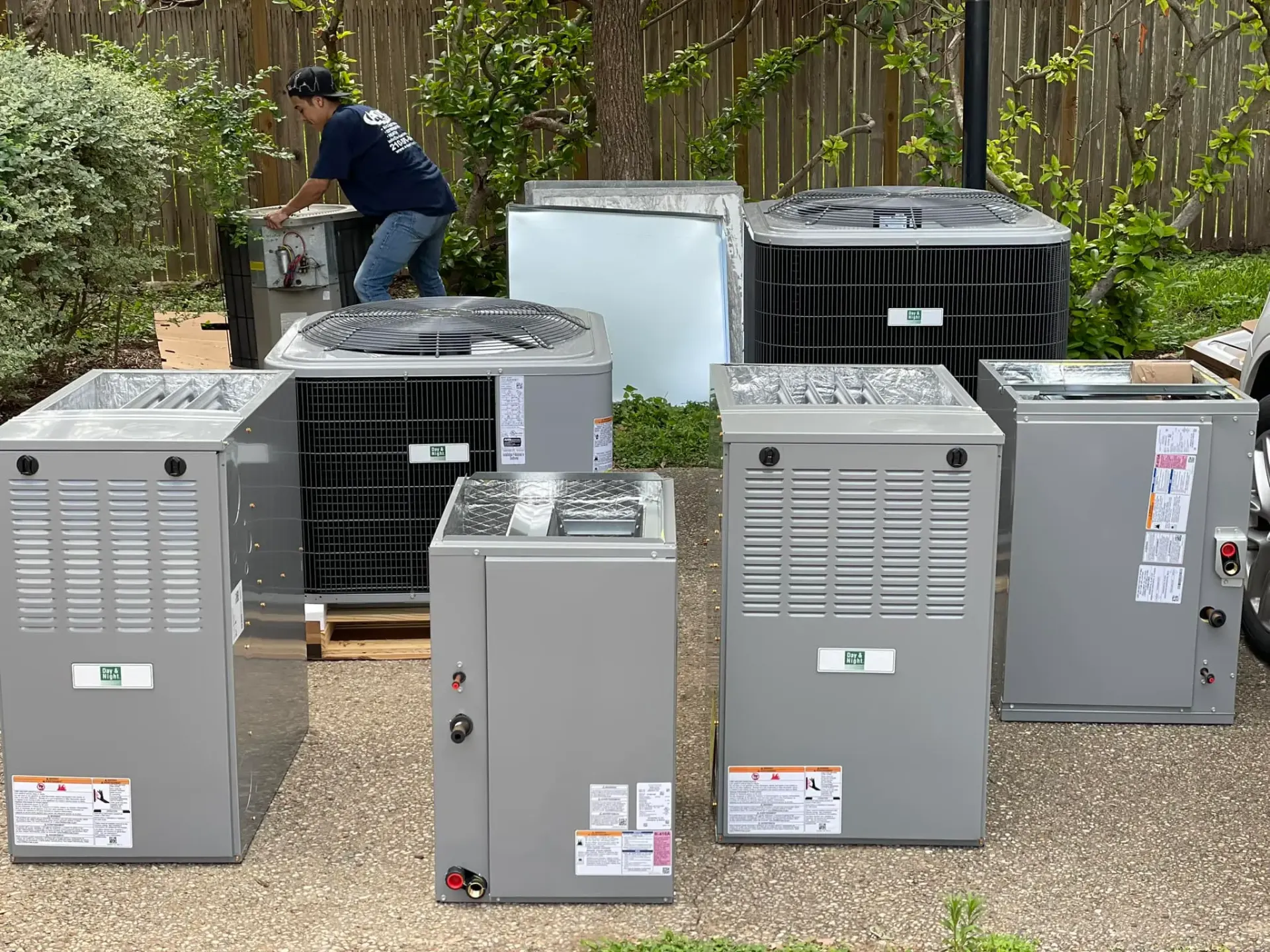 High-efficiency heating equipment ready for installation
